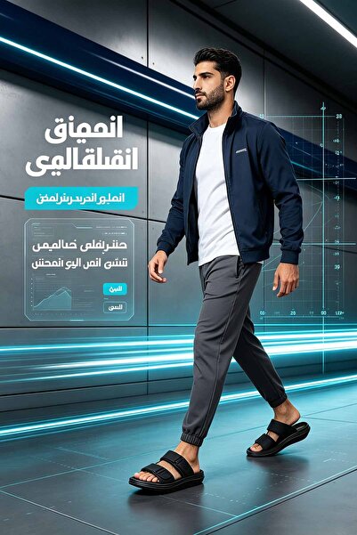 SaudEva Foot صندل رجالي مسطح أساسي للصيف - تصميم طبي لصحة القدم