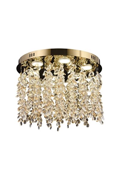 Flippy Πολυέλαιος LED Crystal LLC213/400GD Στρογγυλός, 22W, Ψυχρό/Ζεστό/Ουδέτ...