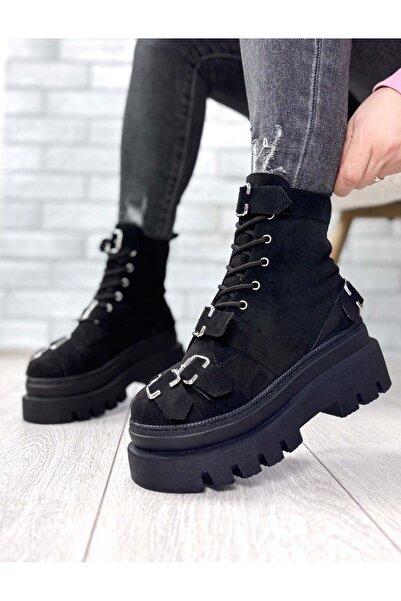 Tress Fashion Γυναικείες Μπότες / Νοσταλγία Μαύρο PN