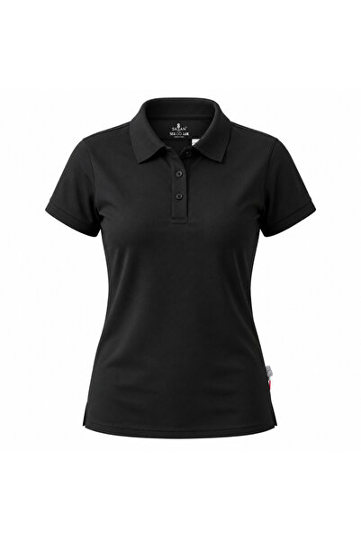 doneel Sasan Women's Classic Black Polo Shirt –2XL Short Sleeve Casual Collar...