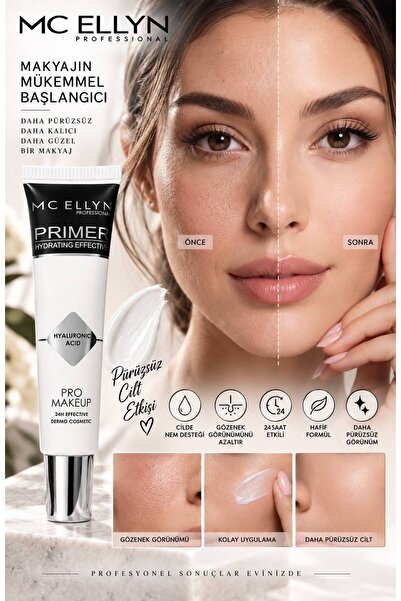 Mcellyn Mc Ellyn Professional Hyaluronic Acid Primer Makeup Base 24H Moisturizer