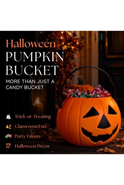 Party Magic Halloween Pumpkin Bucket 11cm