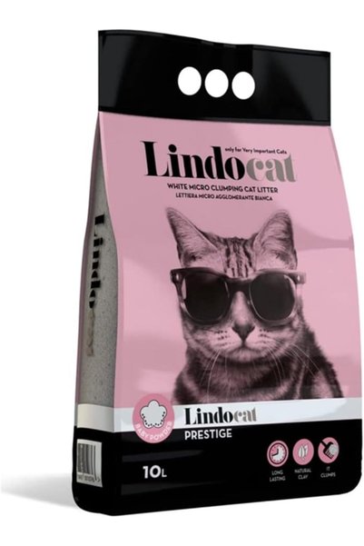 Lindocat Prestige رمل القطط برائحة بودرة الأطفال - 5 لتر