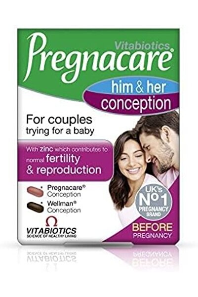 Pregnacare فيتابيوتكس هيس آند هير كونسيبشن، 60 قرصًا