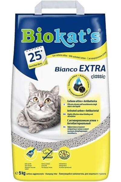 Gimborn Biokats Bianco Extra, clumping cat litter, 5 Kg