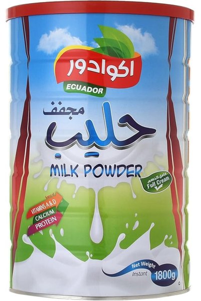 ecuadorglobal مسحوق حليب الإكوادور 1800 جرام