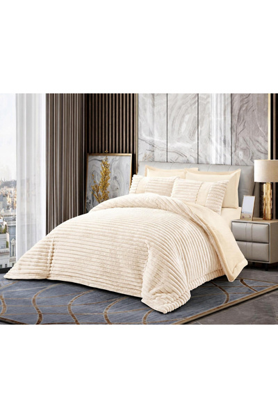 JOJO HOME Cocolino Σετ κλινοσκεπασμάτων για διπλό κρεβάτι, ελαστικό, με πάπλω...