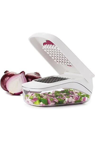 Arabest Vegetable Chopper and Slicer Dicer with Container,Stainless Steel Bla...