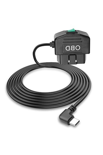 Generic طقم توصيل كاميرا السيارة بالكهرباء، كابل طاقة OBD، محول USB-C بزاوية ...