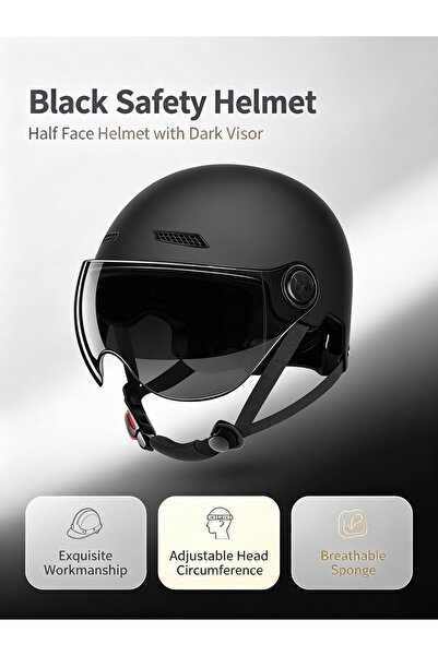 Generic Motorcycle Helmet, Scooter Helmet With Detachable Goggles, Abs Shell ...