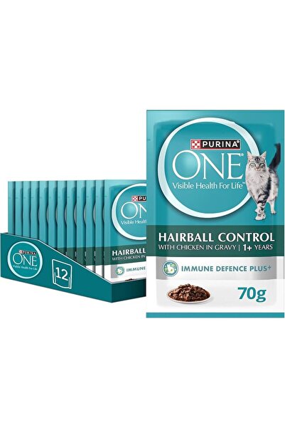 PURINA DOG&CAT CHOW ONE ADULT Hairball Chicken (12x70g)