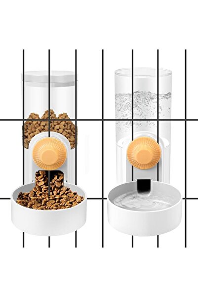 NALACAL Hanging Cage Pet Feeder, 1L Gravity Feeder Set Automatic Pet Water Di...