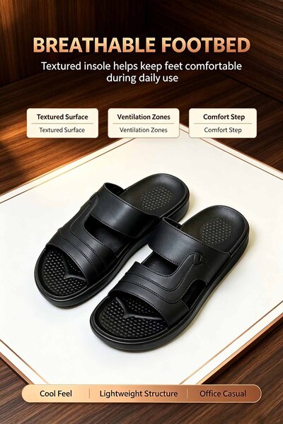 Elite Foot Hub شباشب خفيفة الوزن مضادة للانزلاق | تصميم عصري بحزامين، راحة طو...