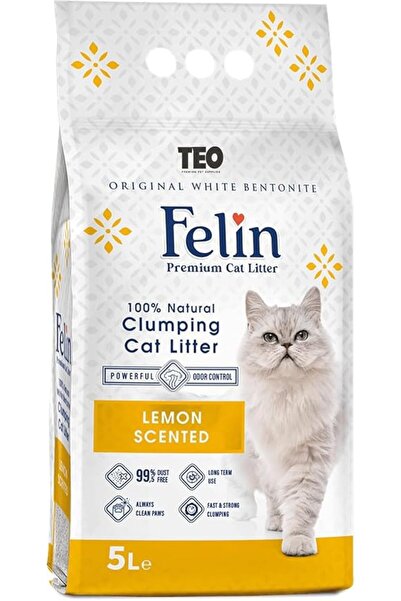 TeoScrubs Felin Cat Litter Clumping 100% Natural Bentonite, Clumping 99.5% Du...