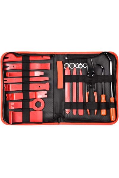 GENERAL 19Pcs Auto Audio Trim Removal Tool Set & Clip Plier Upholstery Fasten...