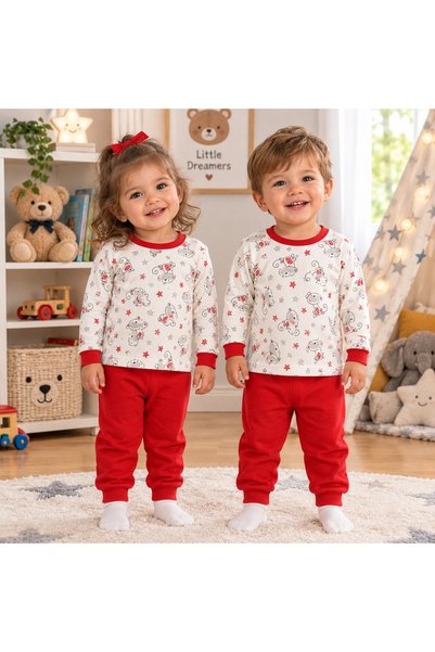 Biberon Baby Boy-Girl Baby Set 100% Cotton Long Sleeve Printed