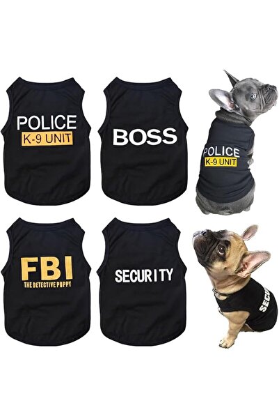Lkex 4 Pack Dog Shirt Cotton Vest Pleated Dress Puppy Clothes Summer Shirts C...