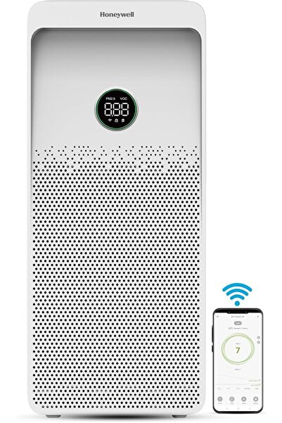 HONEYWELL جهاز تنقية الهواء للمنزل، بفلترة 4 مراحل، يغطي مساحة 100 متر مربع، ...