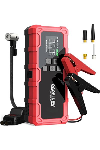 OGORI NEW 7000A Jump Starter with Air Compressor, 21800mAh 150PSI Portable Ca...