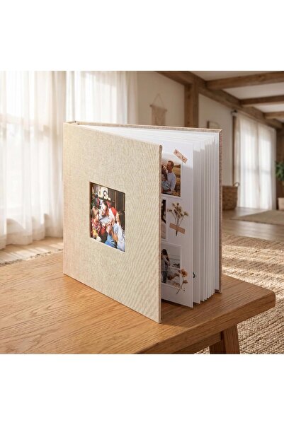 CozyNook Self-Adhesive Photo Album, Scrapbook 28 x 27 cm, Vintage Memory Book...