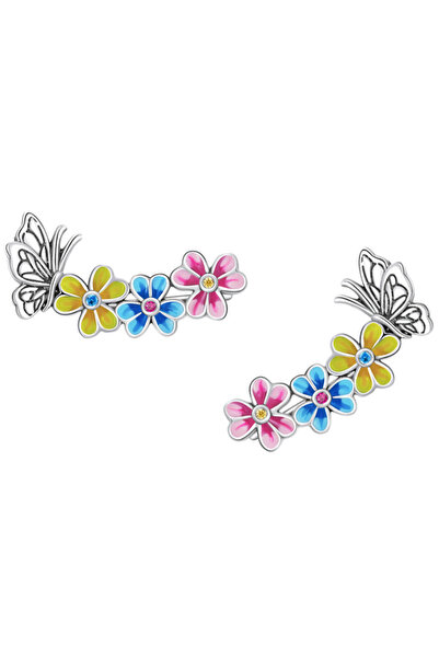 Trusky Cercei din argint 925 cu floare și fluture