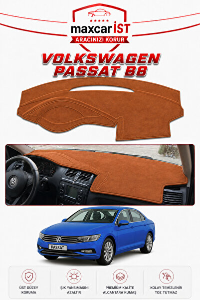 COLONY Volkswagen Passat B8 Elegance Serisi Uyumlu Torpido Koruma Örtüsü/Kılı...