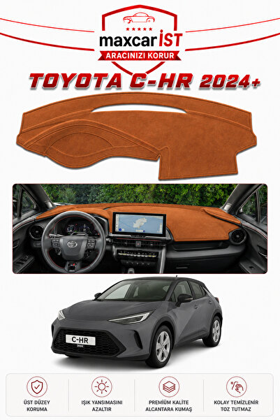 COLONY Toyota CHR 2024+ Elegance Serisi Uyumlu Torpido Koruma Örtüsü/Kılıfı Taba
