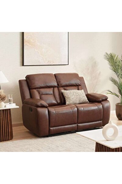 PAN HOME Mont 2 Seater Recliner - Brown