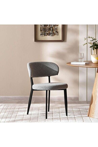 PAN HOME Libby Dining Chair - Grey Black