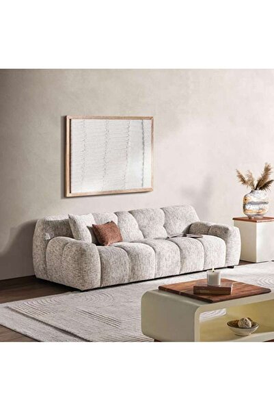 PAN HOME Canyon Curve 3 Seater Sofa - Multi Color