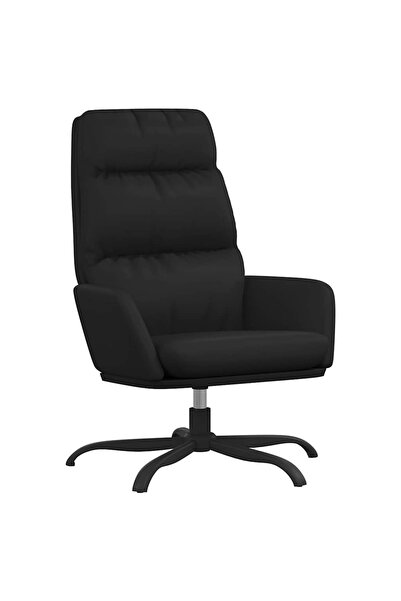 vidaxl Scaun de relaxare, negru, piele ecologică