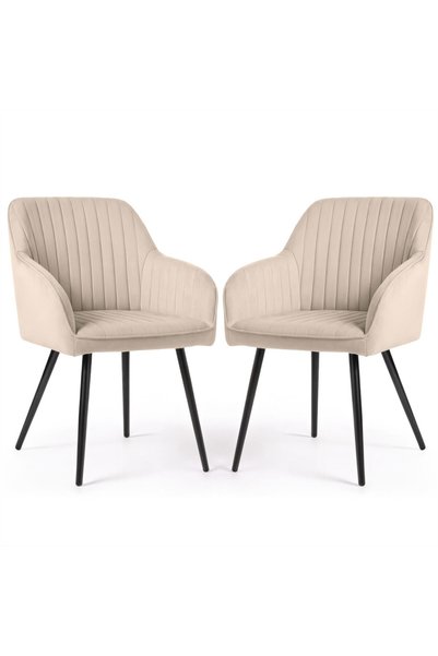 Akord Furniture Factory Set de 2 scaune de dining tapițate din velur Florence...
