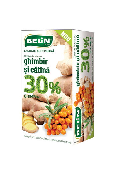 Other Ceai Belin fructe 30% ghimbir si catina, 20 pliculete