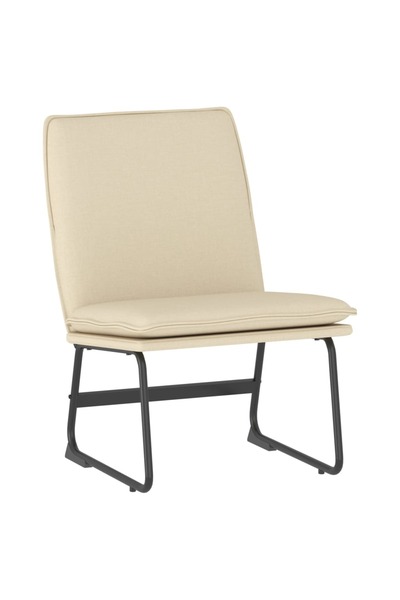 vidaxl Scaun de relaxare, crem, 52x75x76 cm, material textil