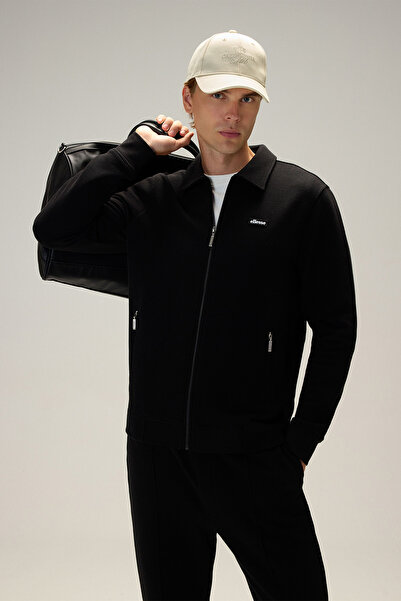 Ellesse Ανδρικό φούτερ με φερμουάρ 6WM1009-BK