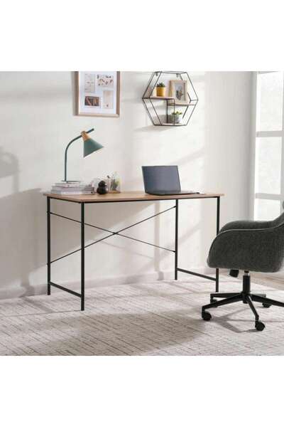 PAN HOME Elona Writing Desk - Natural Black