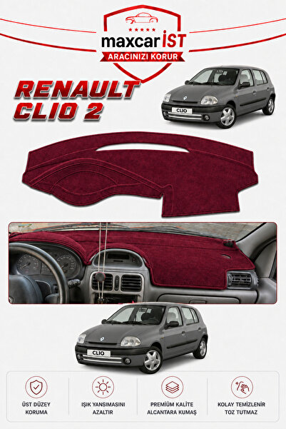 FRKTORPIDO Renault Clio 2 Elegance Serisi Uyumlu Torpido Koruma Örtüsü/Kılıfı...
