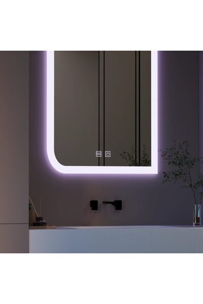 Flippy Καθρέφτης LED Ορθογώνιος CLARIVO, 14W, 60X80cm, Αφής, Σύστημα Αντιθαμβ...