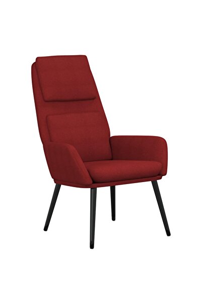 vidaxl Scaun de relaxare, roșu vin, material textil