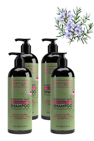 Boutique 4 Pieces Rosemary Mint Hair Strengthening Shampoo 760ML