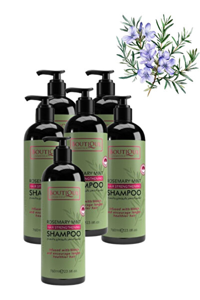 Boutique 6 Pieces Rosemary Mint Hair Strengthening Shampoo 760ML
