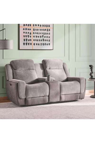 PAN HOME Tranquinest 2 Seater Recliner Sofa - Grey
