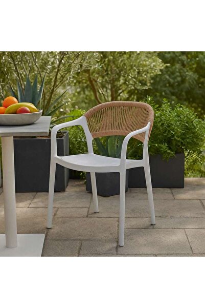 PAN HOME Saforaa Outdoor Chair - White