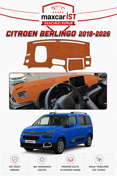 CYBERLİNE Citroen Berlingo (2018-2026) Elegance Serisi Uyumlu Torpido Koruma ...