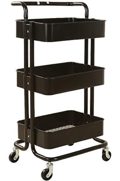 ACTEN Movable Trolleys Storage Rack Serving Cart Cart Tool Beauty Cart With H...
