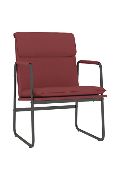 vidaxl Scaun de relaxare, roșu vin, 55x64x80 cm, piele artificială