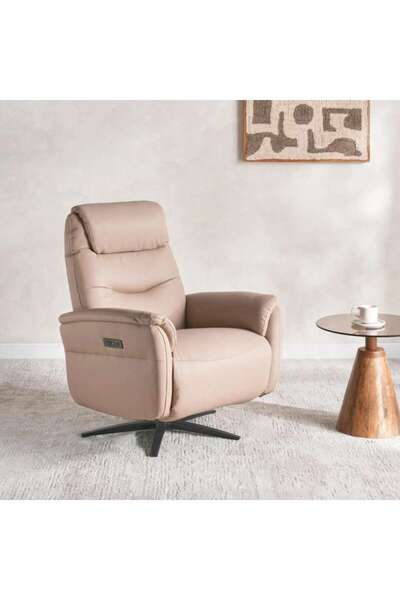 PAN HOME Kairo Single Seater Recliner (electric) Light Brown