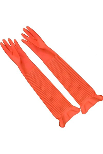 Yelajoy Extra Long Kitchen Gloves, Rubber Cleaning Gloves, Reusable Latex Liv...