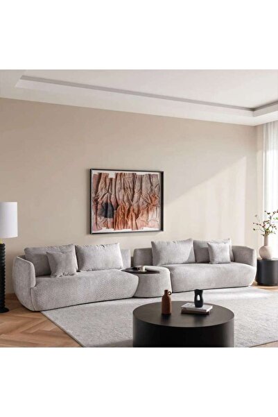 PAN HOME Takno 4 Seater Sofa - Grey