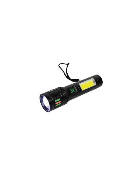 OEM Lanterna LED metalică cu lupă, inserții fosforescente și încărcare USB-C ...